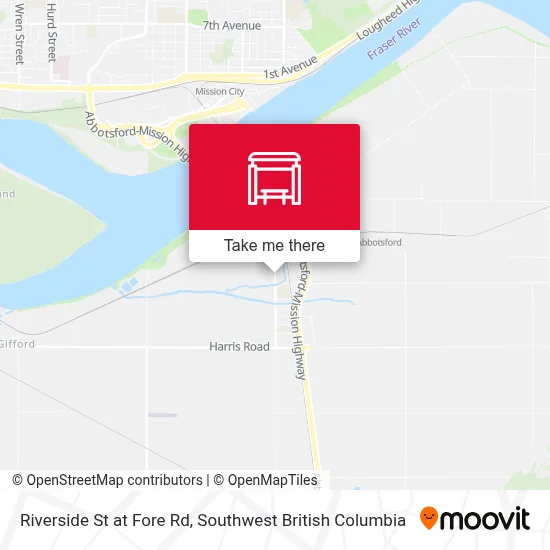 Riverside St at Fore Rd map