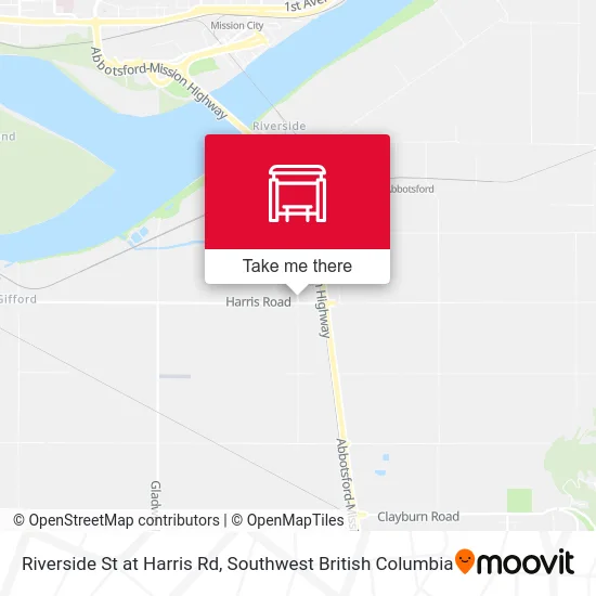 Riverside St at Harris Rd map