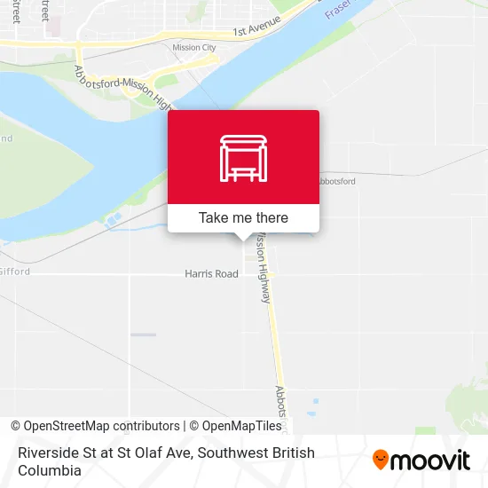 Riverside St at St Olaf Ave map