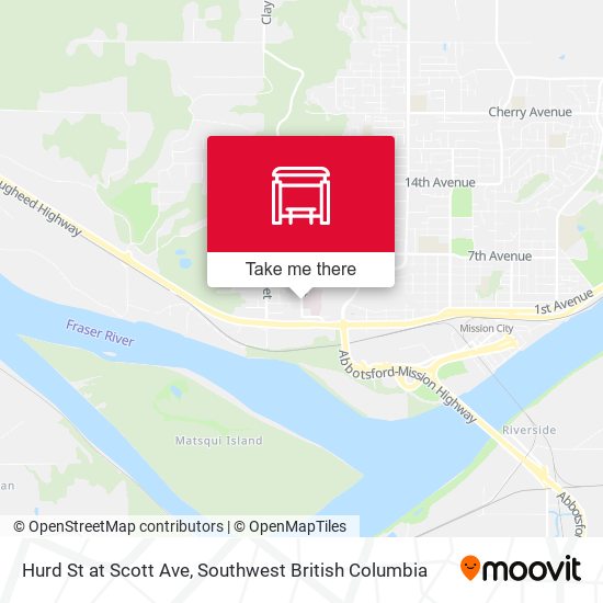 Hurd St at Scott Ave map