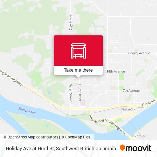 Holiday Ave at Hurd St map
