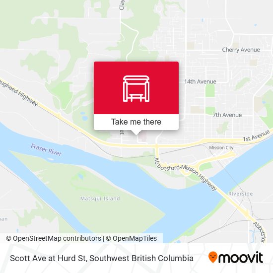 Scott Ave at Hurd St map