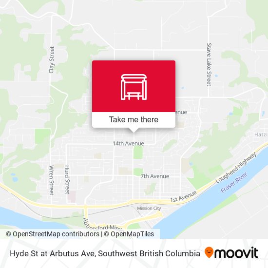 Hyde St at Arbutus Ave plan
