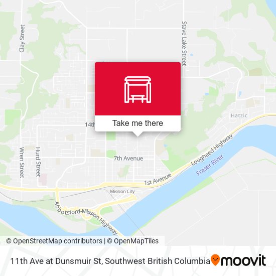 11th Ave at Dunsmuir St map