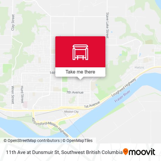 11 Av & Dunsmuir map