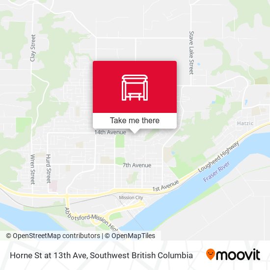 Horne St at 13th Ave map