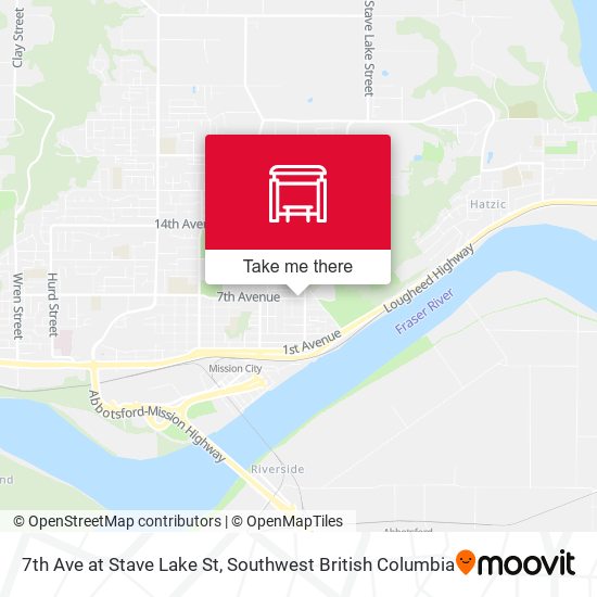 7th Ave at Stave Lake St map