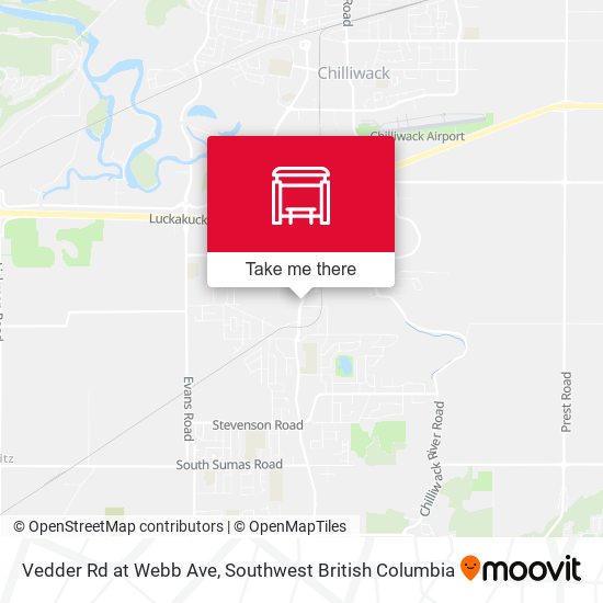 Vedder Rd at Webb Ave map