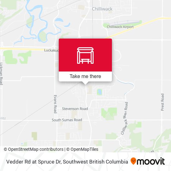 Vedder Rd at Spruce Dr map