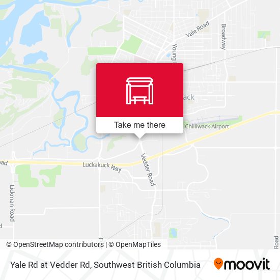 Yale Rd at Vedder Rd map