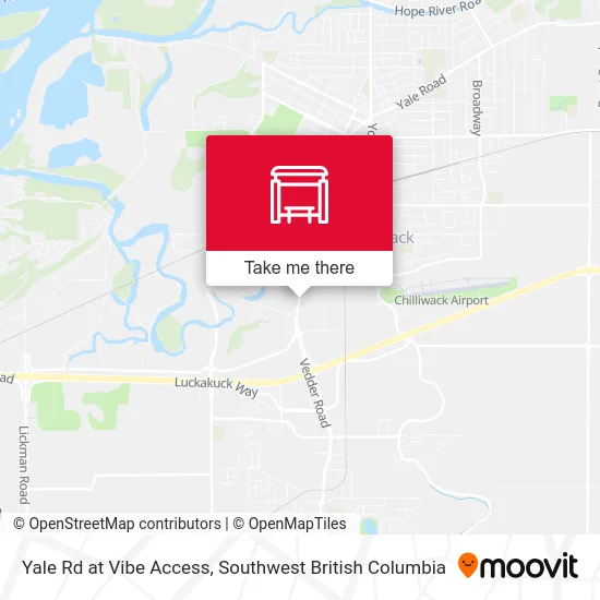 Yale Rd at Vibe Access map