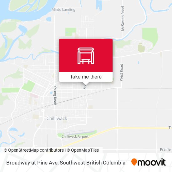 Broadway at Pine Ave map