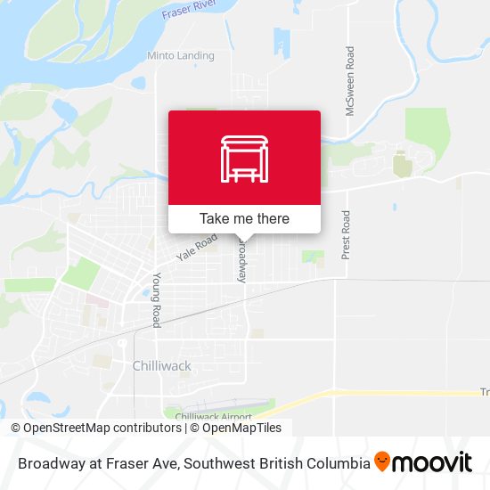 Broadway & Fraser map