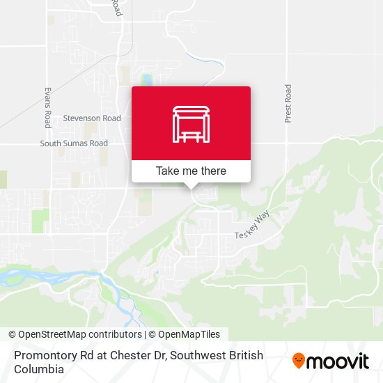Promontory Rd at Chester Dr map