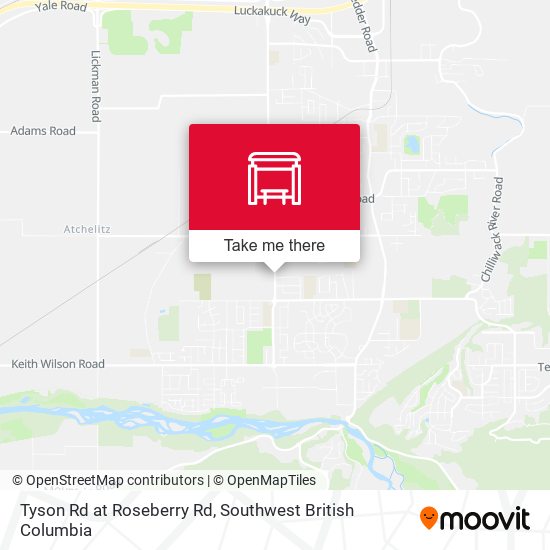 Tyson Rd at Roseberry Rd map