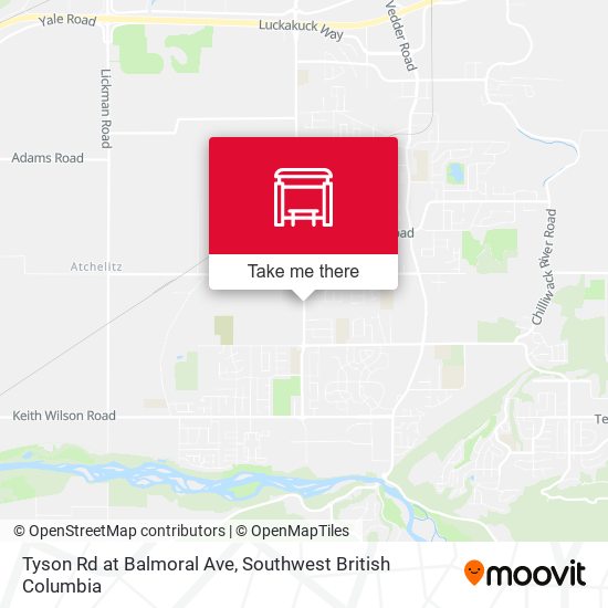 Tyson Rd at Balmoral Ave map