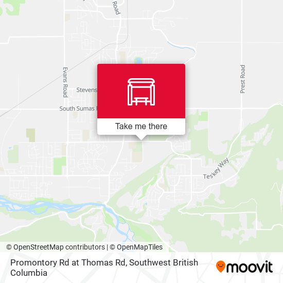 Promontory Rd at Thomas Rd map