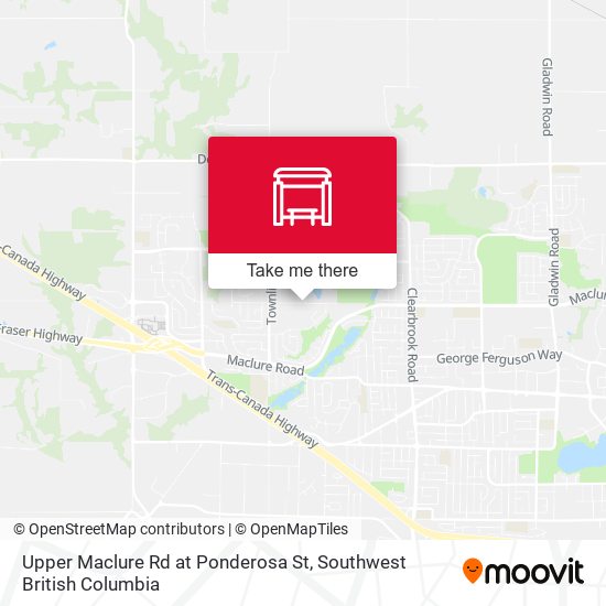 Upper Maclure Rd at Ponderosa St map