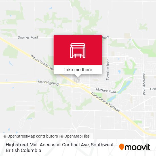 Highstreet Mall Access at Cardinal Ave plan