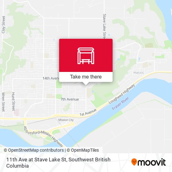 11 Av & Stave Lake map