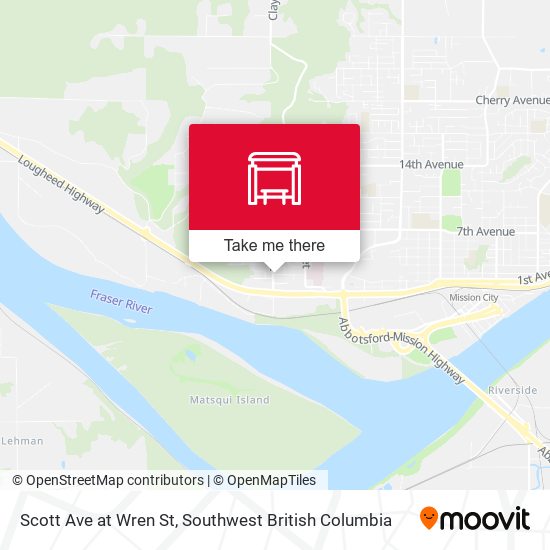Scott Ave at Wren St map