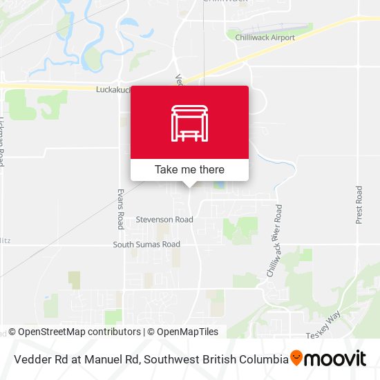 Vedder Rd at Manuel Rd map