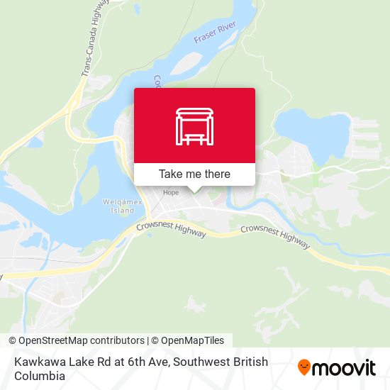 Kawkawa Lake Rd at 6th Ave map