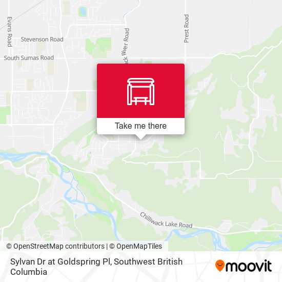 Sylvan Dr at Goldspring Pl map