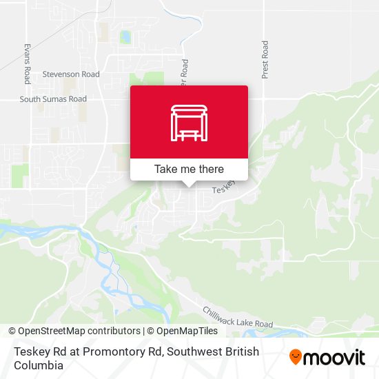 Teskey Rd at Promontory Rd map