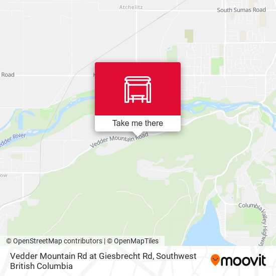 Vedder Mountain Rd at Giesbrecht Rd map