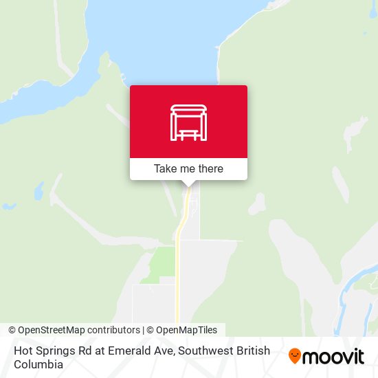 Hot Springs Rd at Emerald Ave map