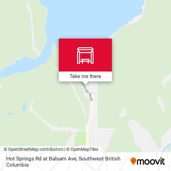 Hot Springs Rd at Balsam Ave map