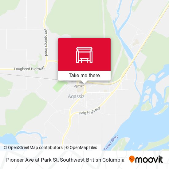 Pioneer Ave at Park St map