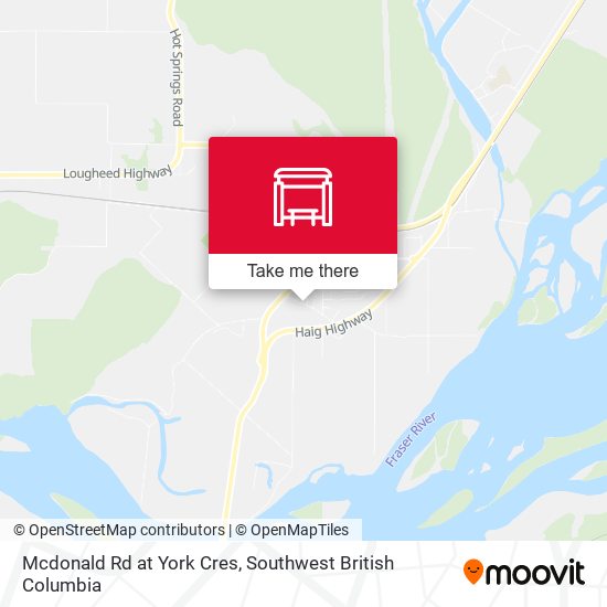 Mcdonald Rd at York Cres map