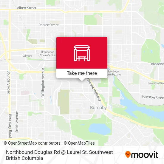 Northbound Douglas Rd @ Laurel St map