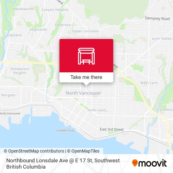 Northbound Lonsdale Ave @ E 17 St map