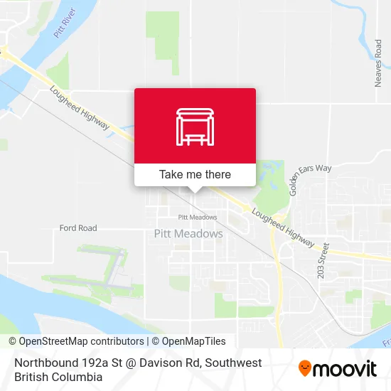 Northbound 192a St @ Davison Rd map