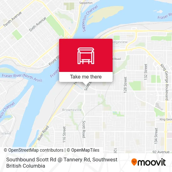 Southbound Scott Rd @ Tannery Rd map