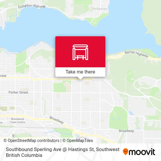Southbound Sperling Ave @ Hastings St map