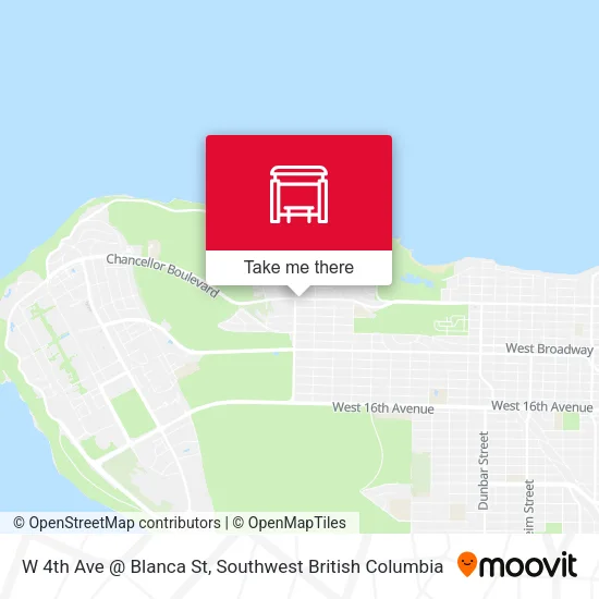 W 4th Ave @ Blanca St map