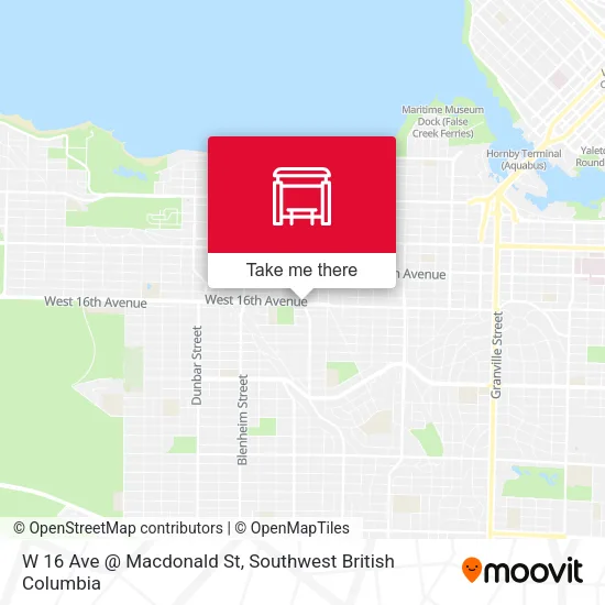 W 16 Ave @ Macdonald St map