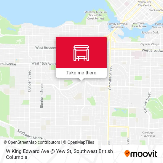 W King Edward Ave @ Yew St plan