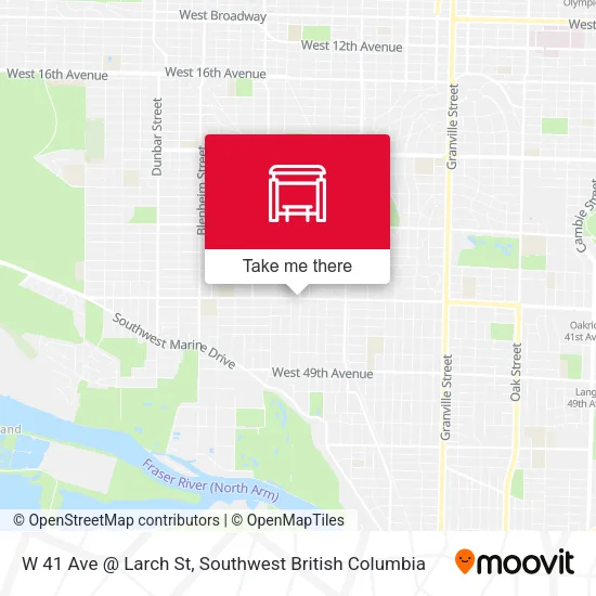 W 41 Ave @ Larch St plan