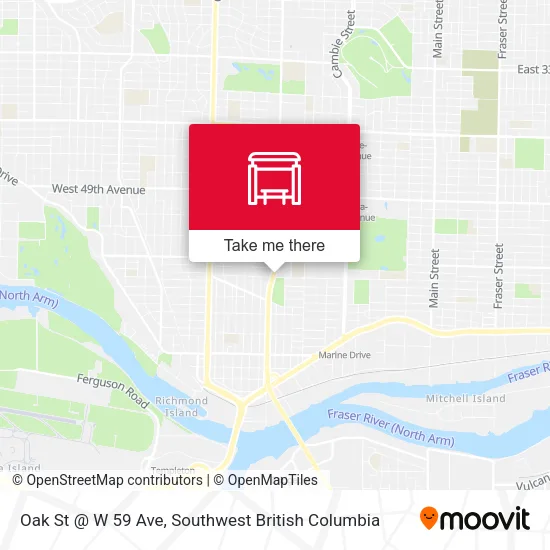 Oak St @ W 59 Ave plan