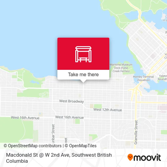 Macdonald St @ W 2nd Ave plan