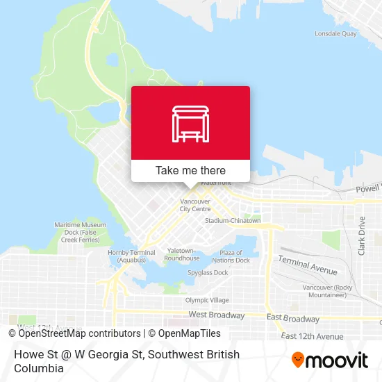 Howe St @ W Georgia St plan