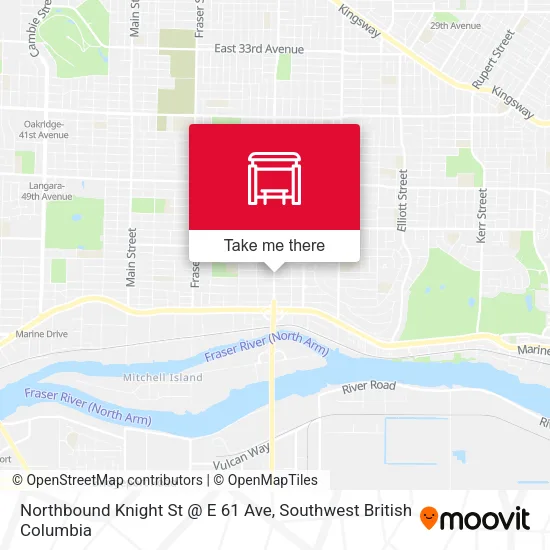 Northbound Knight St @ E 61 Ave map