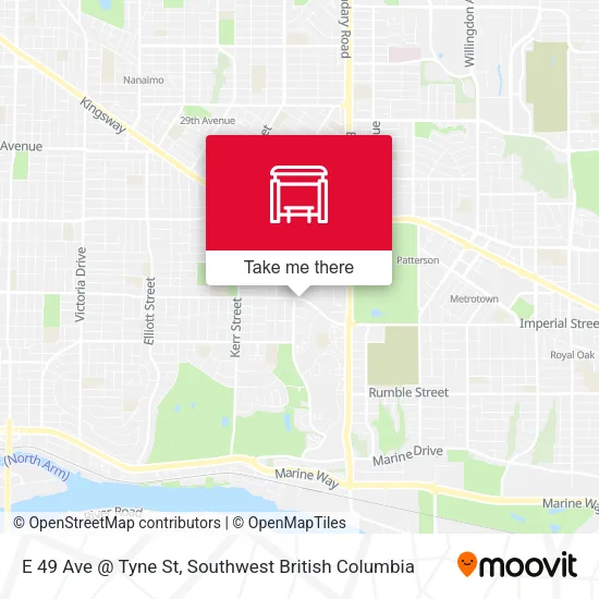 E 49 Ave @ Tyne St map