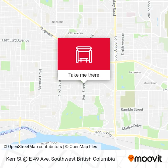 Kerr St @ E 49 Ave map