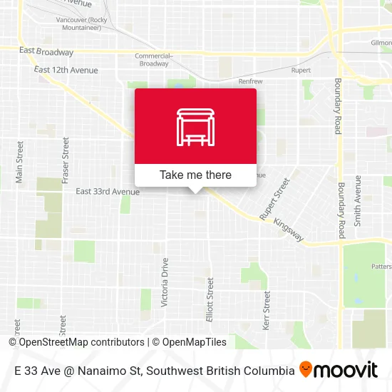 E 33 Ave @ Nanaimo St plan